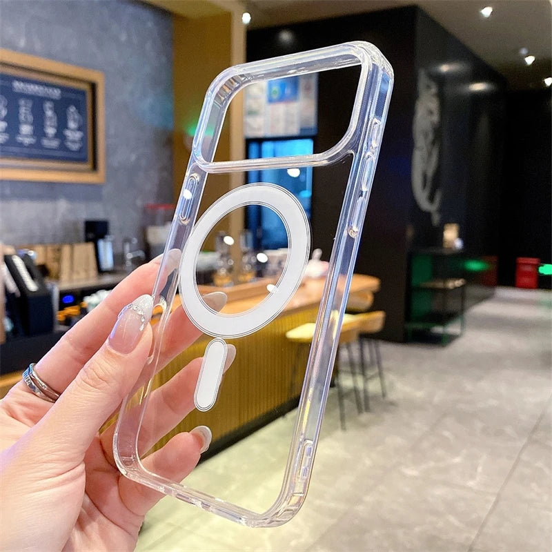 MagSafe Clear Case for iPhone 17 16 15 14 13 12 11 Pro Max